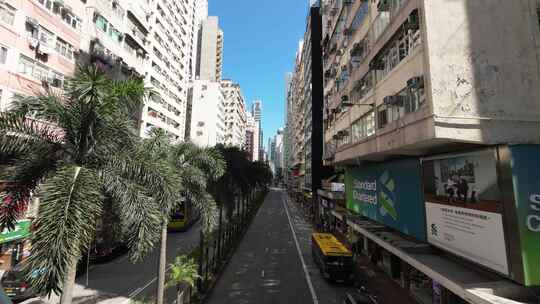 香港铜锣湾马路街景