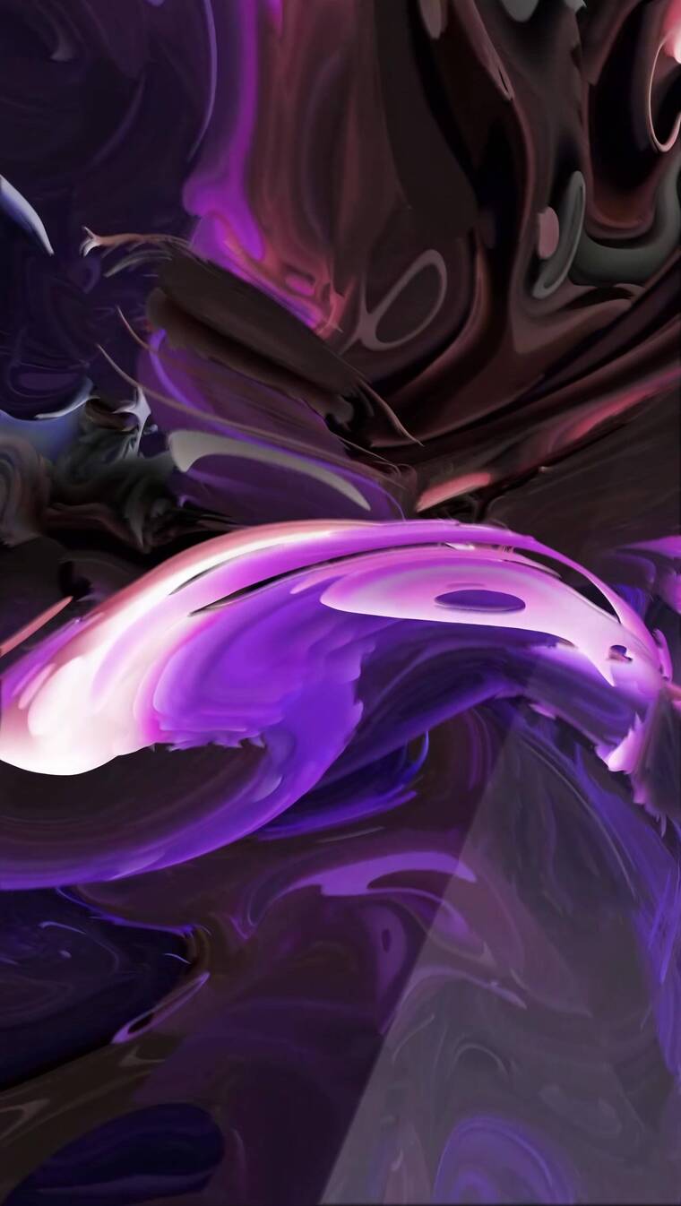 紫色竖屏抽象色彩流动