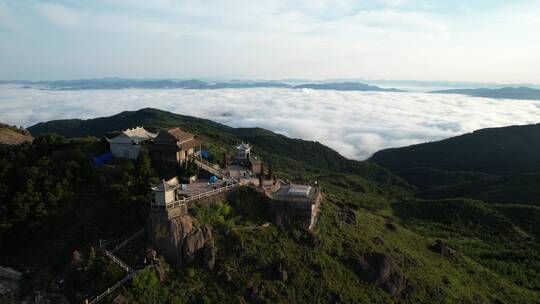 福建宁德周宁县仙风山云海风光航拍