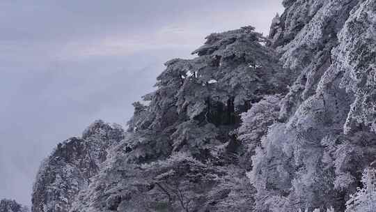 安徽黄山雪景