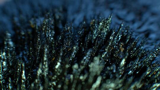 微距实拍4K微观金属被吸引有机物特写素材56