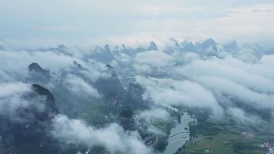 山水山峰山脉意境风景