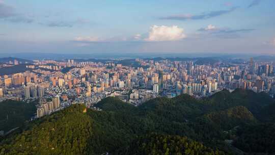 贵州省贵阳市城市航拍延时