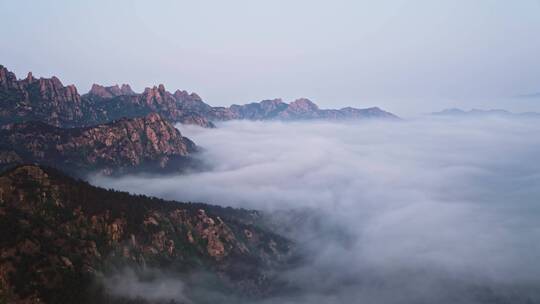 青岛大珠山平流雾