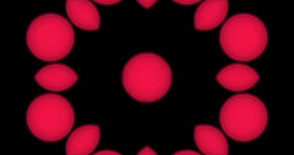 103 4K欢快创意色块万花筒背景