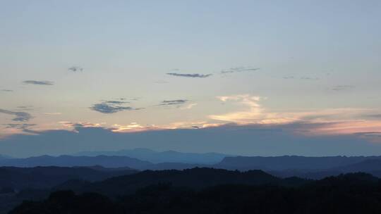 航拍夕阳晚霞风光