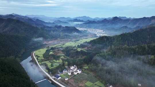 石潭云雾 石潭村 歙县 安徽山水 村落