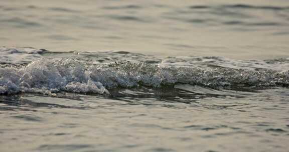 大海海浪 海水 浪花 拂过沙滩 高速升格