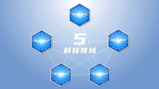 科技感图文字幕图标展示设计模板AE视频素材教程下载