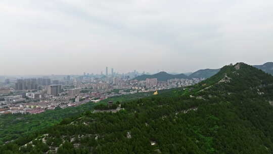 济南大千佛山景区 佛慧山航拍