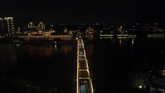 福州解放大桥夜景航拍