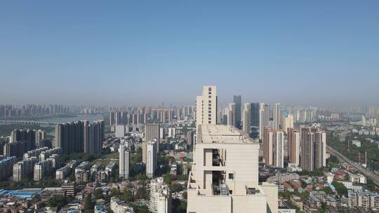 湖北武汉城市建设航拍