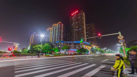 延时摄影江西抚州影视宣传片空镜头城市夜景