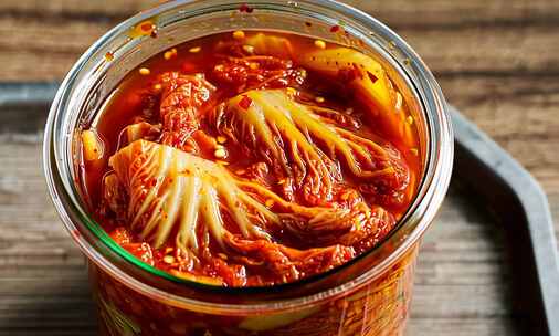 玻璃坛子里腌制的泡菜(4)