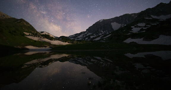 延时 天空 星空 山 夜晚