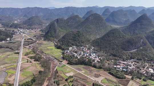 桂林兴安县白石乡田园山景