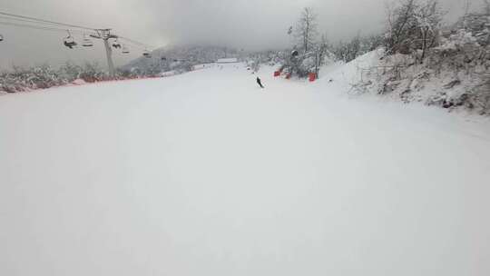 大雪山滑雪第一视角