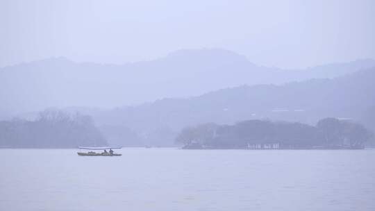 水墨西湖风景