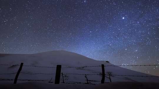 银河星空斗转星移延时摄影