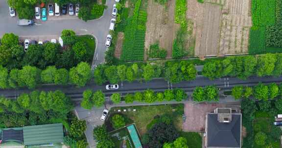 杭州市西湖区三墩兰里公园兰里景区航拍