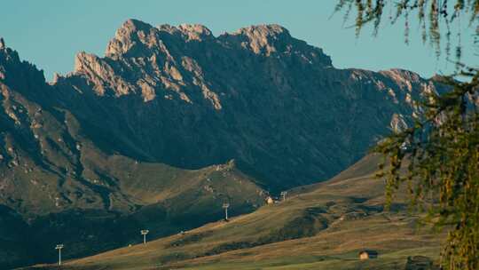 Alpe Di Siusi，白云石，山，