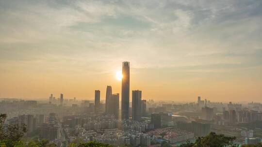 广东省东莞市城市风光延时