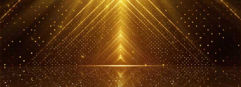 金色颁奖粒子光线背景