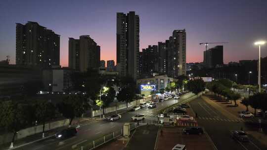 珠海香洲区CBD夜景