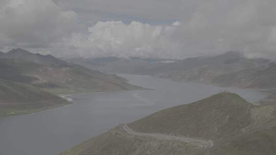 旅拍西藏藏区雅鲁藏布江风光视频素材模板下载