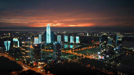 绍兴市迪荡新城夜景