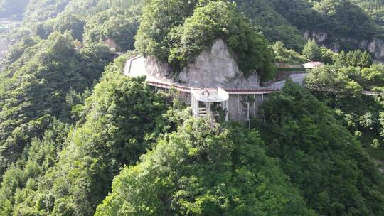 航拍湖北襄阳尧治河4A风景区视频素材模板下载