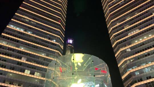 国金夜景视频素材模板下载