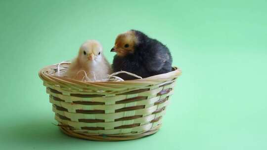 复活节可爱的小鸡