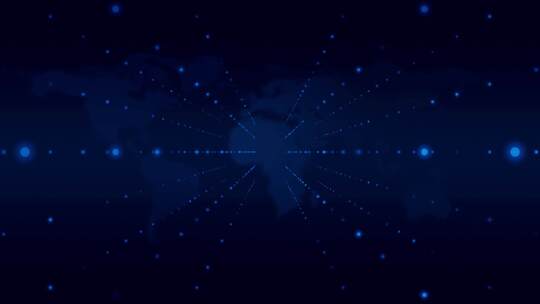 高清蓝色科技感动感光波背景视频走秀粒子