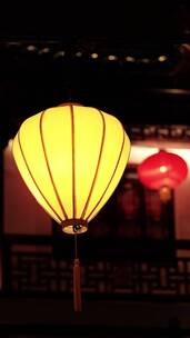中国风元宵灯会红灯笼素材竖拍背景视频