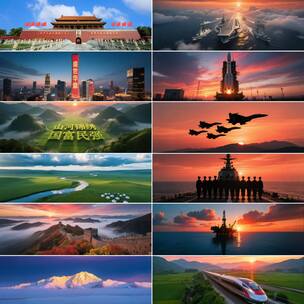 《我们的中国梦》配乐背景 根据音乐制作高清在线视频素材下载