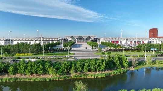 航拍天津国家会展中心