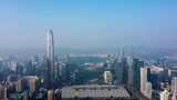 深圳平安金融大厦航拍4k高清在线视频素材下载
