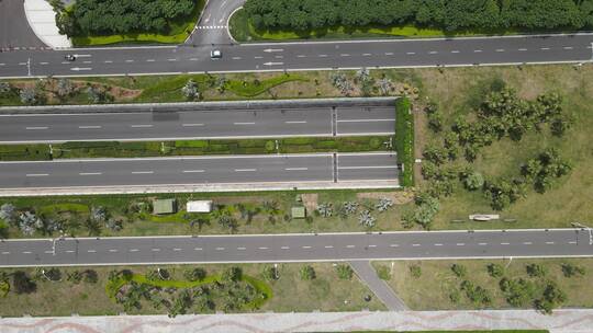 航拍福建厦门沿海公路