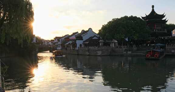 苏州石路阊门古建筑河道