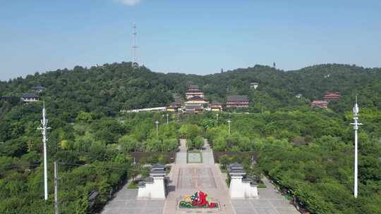 湖北鄂州市西山风景区航拍