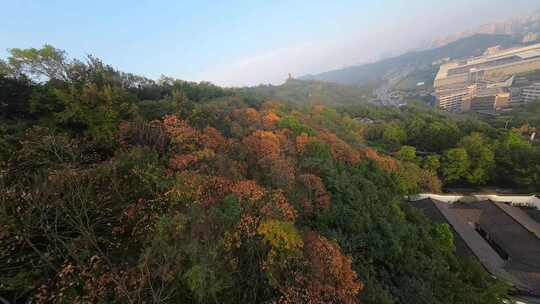 重庆渝北照母山穿越机航拍视频素材模板下载