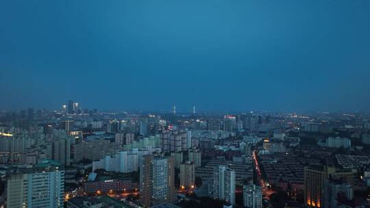 浦西夜景空镜长镜头