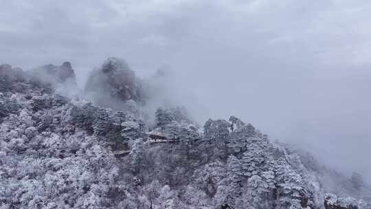 安徽黄山雪景