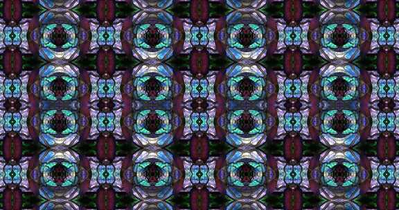 498 4K时尚绚丽动态彩色几何拼接创意背景