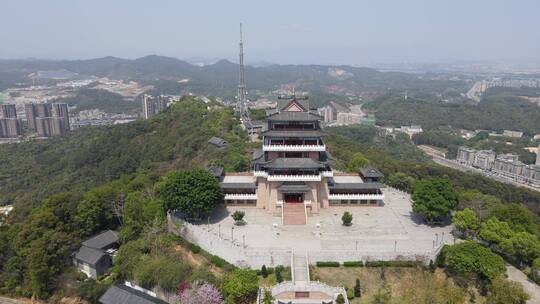 航拍惠州西湖5A景区高榜山挂榜阁