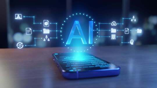 科技智能手机AI云计算