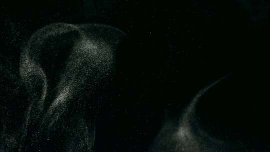 黑色背景粒子特效画面