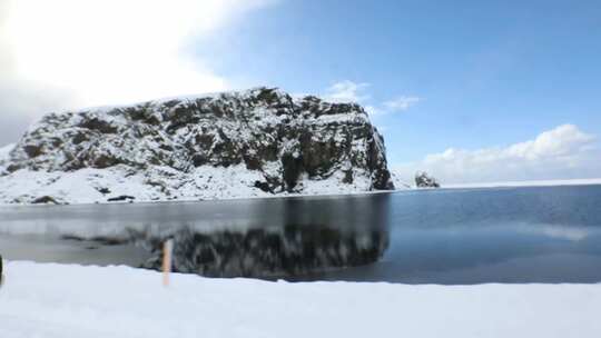 车窗外的风景 冰岛自驾旅行 开车第一视角视频素材模板下载