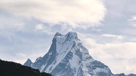 喜马拉雅山脉雪山延时摄影